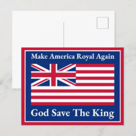Royalet Gör Amerika till Flagga igen Vykort
