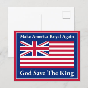 Royalet Gör Amerika till Flagga igen Vykort