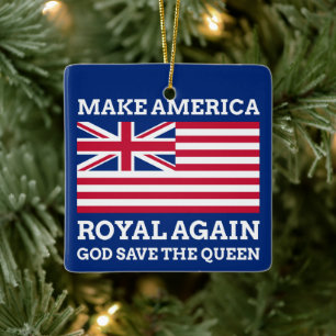 Royalet Gör om grafik till det snygga röda blått g Julgransprydnad Keramik