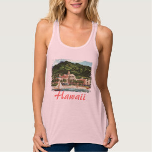 Royalet Hawaiian Dam T-Shirt Linne Med Racerback