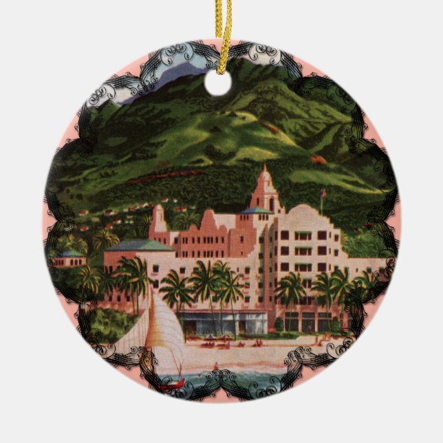 Royalet Hawaiian Hotel Julgransprydnad Keramik (Framsidan)