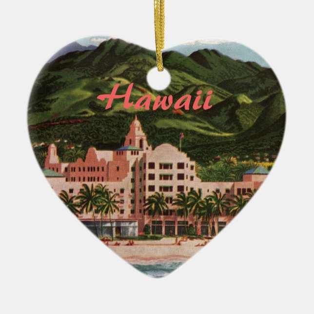 Royalet Hawaiian Hotel Julgransprydnad Keramik (Framsidan)