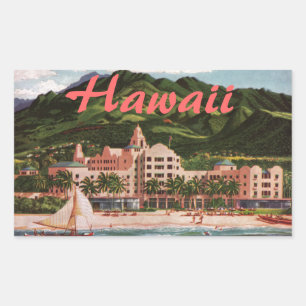 Royalet Hawaiian Hotel Rektangulärt Klistermärke