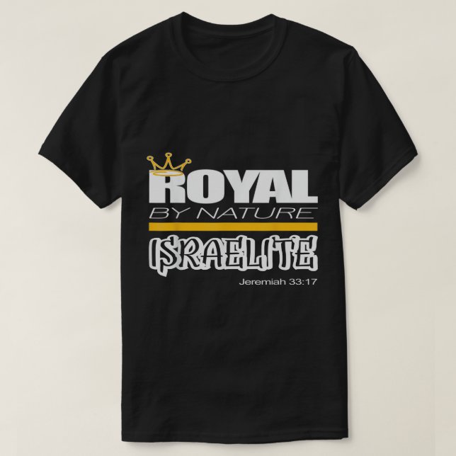 Royalet Hebrew Israelite av Nature Judah Torah T-S T Shirt (Design framsida)