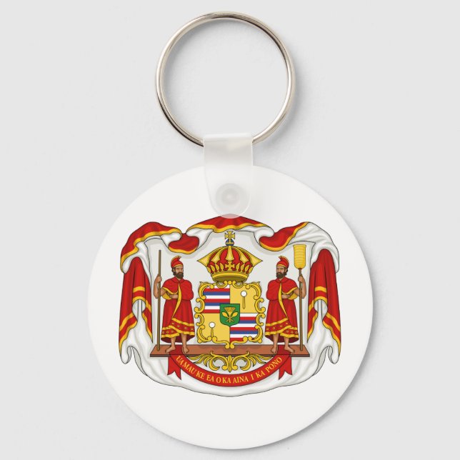 Royalet Jackar Arm från Konungariket Hawaii Nyckelring (Framsida)