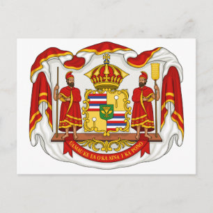 Royalet Jackar Arm från Konungariket Hawaii Vykort
