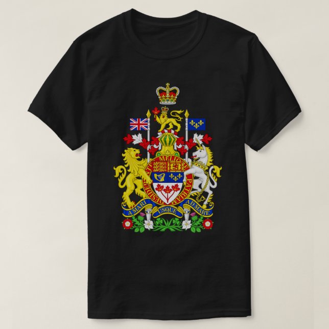 Royalet Jackar Kanadas Arm T Shirt (Design framsida)