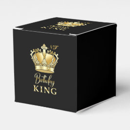 Royalet Krona i Kung vid födelsedagen: Monogram ly Presentaskar