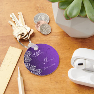 Royalet Lila Bröllop Nyckelring
