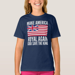 Royalet "Lilla blå, gör Amerika till vektorkonst" T Shirt