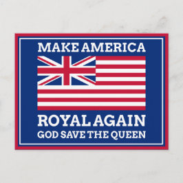 Royalet "Lilla blå, gör Amerika till vektorkonst" Vykort