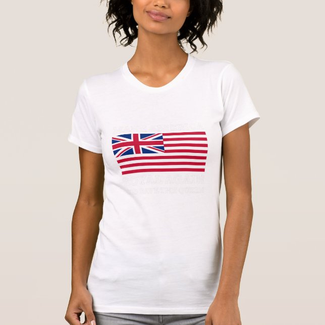 Royalet Lilla Blått gör Amerika igen Art T Shirt (Framsida)