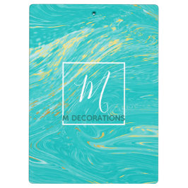 Royalet Marble Guld Blue Monogram Business