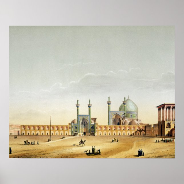 Royalet Palace och Mesdjid-i-Shah, Isfahan Poster (Framsidan)