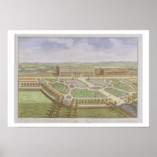 Royalet Palace of Hampton Court från "Survey of Poster