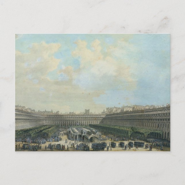 Royalet Palais Garden, 1791 Vykort (Framsida)