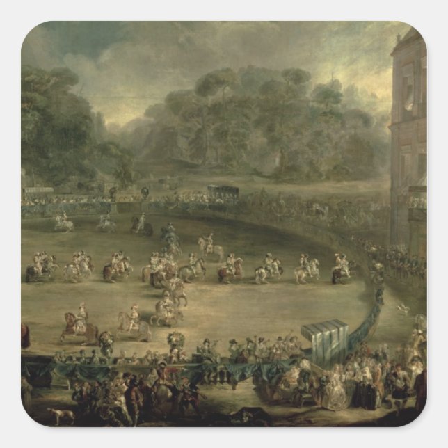 Royalet Parad Fyrkantigt Klistermärke (Framsida)