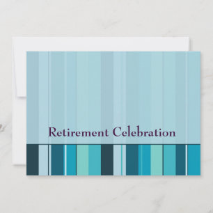 Royalet Pension Party Firande Blue Rand Inbjudningar