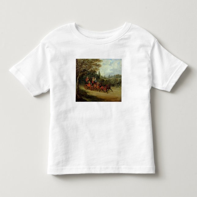 Royalet postar lagledaren med passagerare (olja på t-shirt (Framsida)