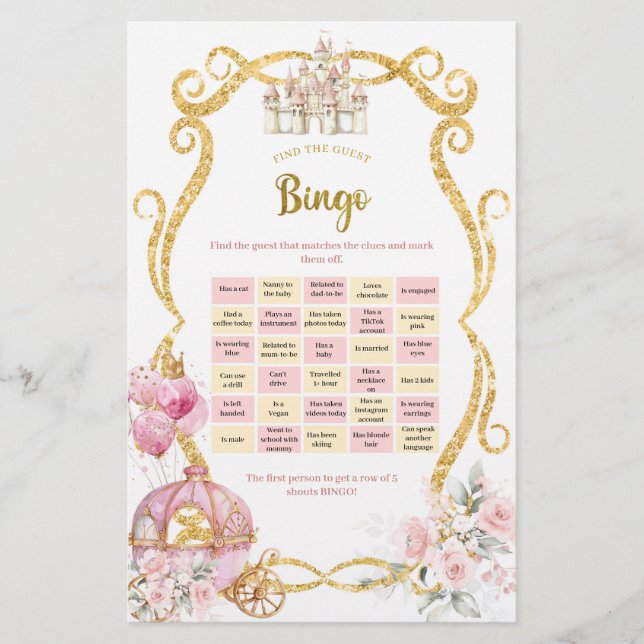 Royalet Princess Hitta gästen Bingo Games (Framsida)