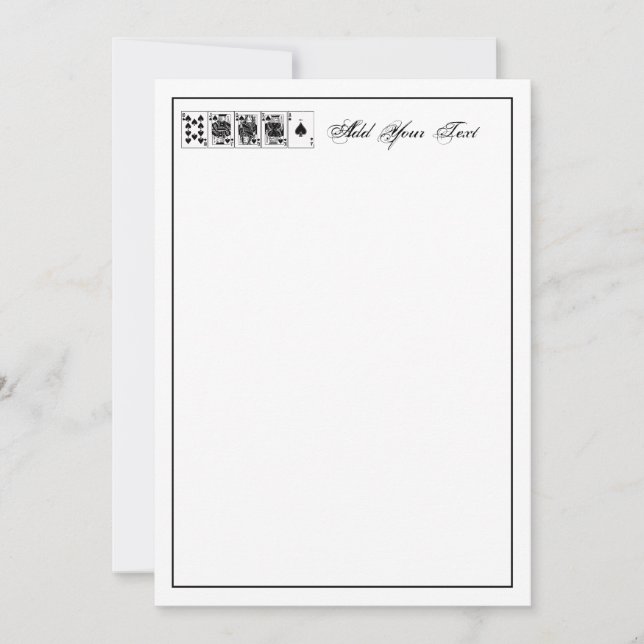 Royalet Rak tömningsspets för Casino Nght Poker- (Framsida)