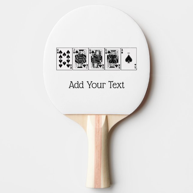 Royalet Rak tömningsspets för Casino Nght Poker- Pingisracket (Framsidan)