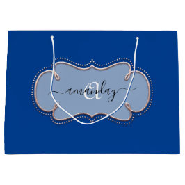 Royalet Ro Monogram Namn Blue