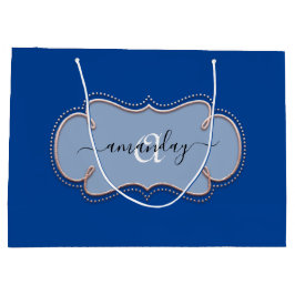 Royalet Ro Monogram Namn Blue