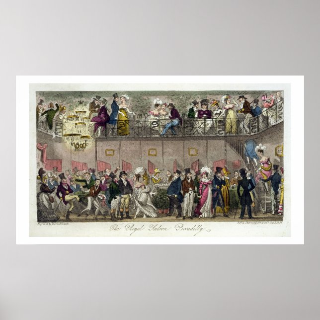 Royalet Saloon, Piccadilly, från "The English Sp Poster (Framsidan)