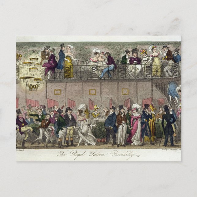 Royalet Saloon, Piccadilly, från "The English Sp Vykort (Framsida)