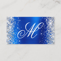 Royalet silver Blue Foil Finare Monogramme