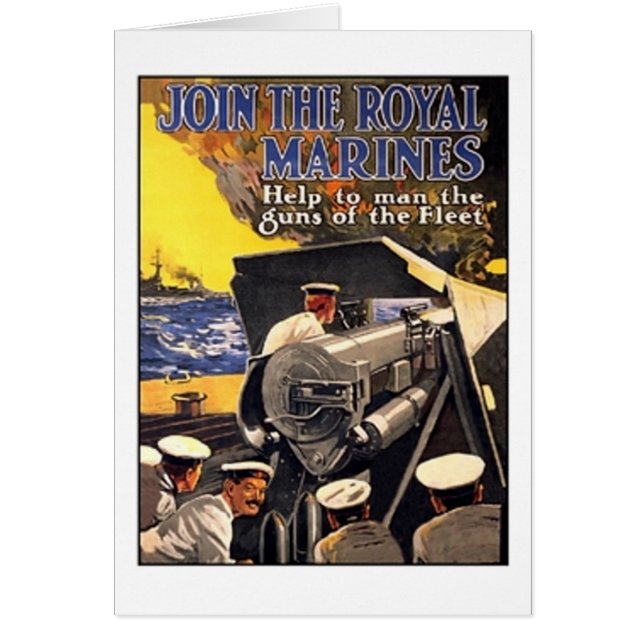 Royalet vintage Poster Hälsningskort (Framsidan)