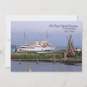 Royalet Yacht Dannebrog Greeting Card! Julkort