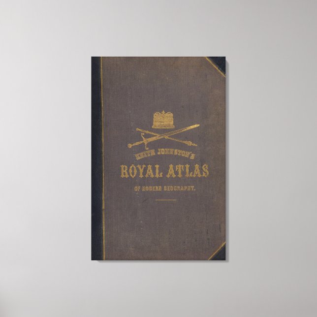 Royalets atlas över modern geografi canvastryck (Framsida)