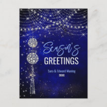 Royalets blå prydnadsföremål Jul