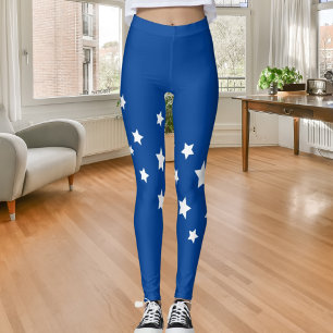 Royalets blå vita stjärnor leggings