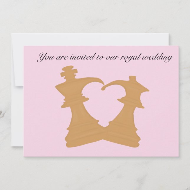 Royalets bröllopsinbjudan inbjudningar (Framsida)