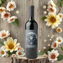 Royalets elegans, en stor gaze ornat lejon huvud