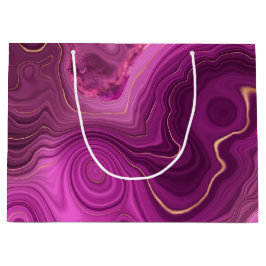 Royalets Lila och Guld Agate Abstrakt