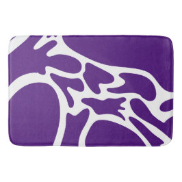 Royalets lila och vita badrumsmatta