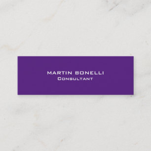 Royalets Lila Speciell, unik, minimalistisk Chic Mini Visitkort