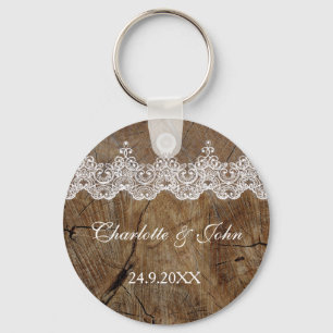 Royalets Rustic Chic Spara Nyckel Round Gift Nyckelring