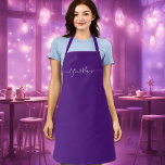 royalets skript för lila-elegant<br><div class="desc">Royalets lila (#52187E ) heltryckspron i färg med band av samma färg. Den levereras med elegant-skriptet typsnitt.Enkel att anpassa det nu med ditt namn. Underbar för hobby eller affärsverksamhet. Du kan lägga till monogram/logotyp /text osv. Designer's Tip : namn kommer i elegant-handskript med dekortecken. När du anpassar det placerar du...</div>