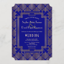 Royalets Underbara Guldet Gatsby Art Deco Bröllop