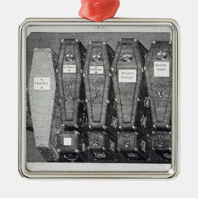 Royalkistor på den Westminster abbeyen Julgransprydnad Metall (Framsidan)