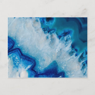 Royally Blue Agate Vykort