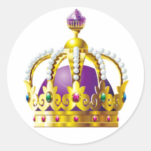 Royally Elegant Sticker - SRF Runt Klistermärke