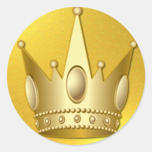 Royally Elegant Sticker - SRF Runt Klistermärke (Framsida)