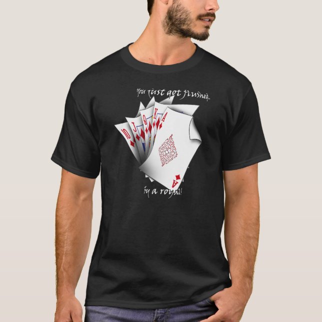 Royalspolning av diamanter t-shirt (Framsida)