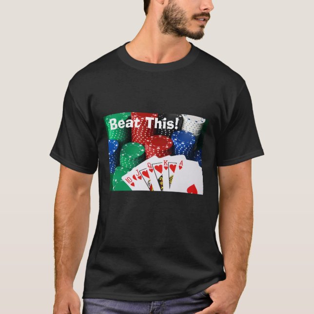 royalspolningen, slår denna! T-tröja (svart) Tee Shirt (Framsida)
